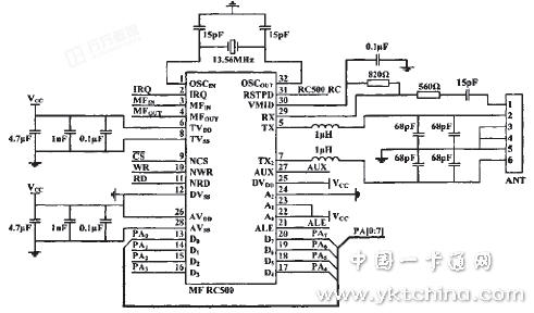 RFID 射频读写器硬件电路原理图