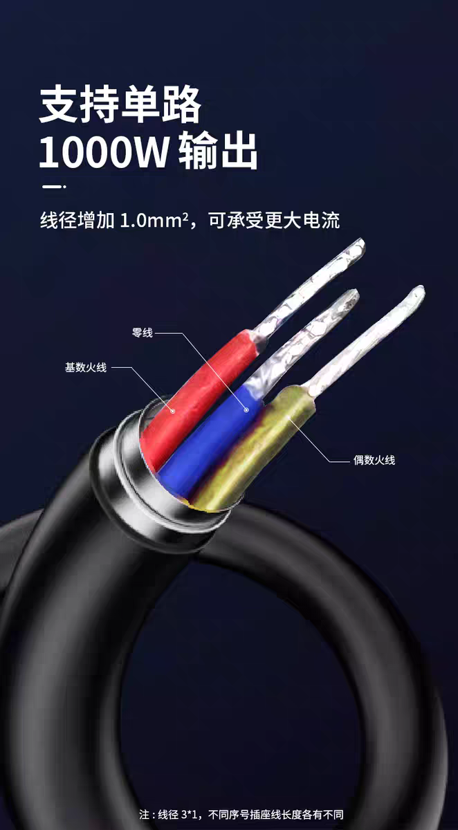 电瓶车充电桩带线双路插座